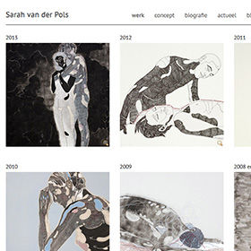 sarah van der pols website screenshot